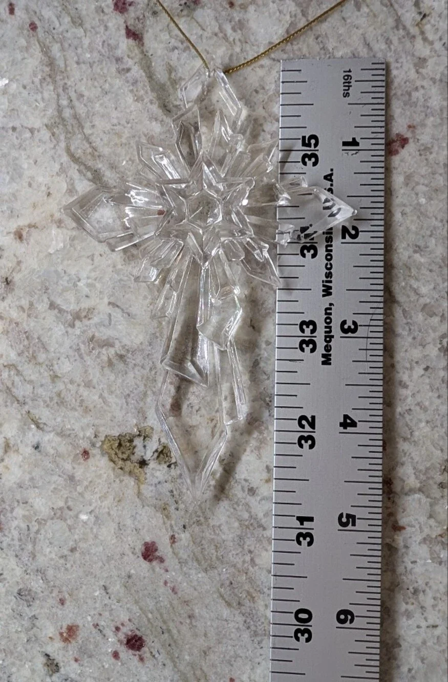 Vintage clear acrylic